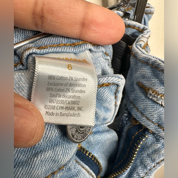 Bundle of 2 Girls Gymboree Hapy Day Embroidered denim and Justice joggers Size 6 - Picture 9 of 16